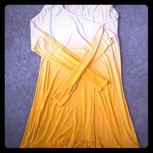 Yellow ombré dress
